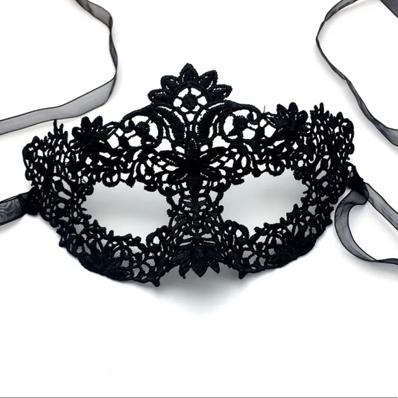 Cosplay Makeup Dance Black Lace Makeup Eye Mask Christmas Costume Party Adults - Picture 1 of 2